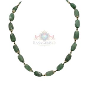 Barrel Green Aventurine Necklace