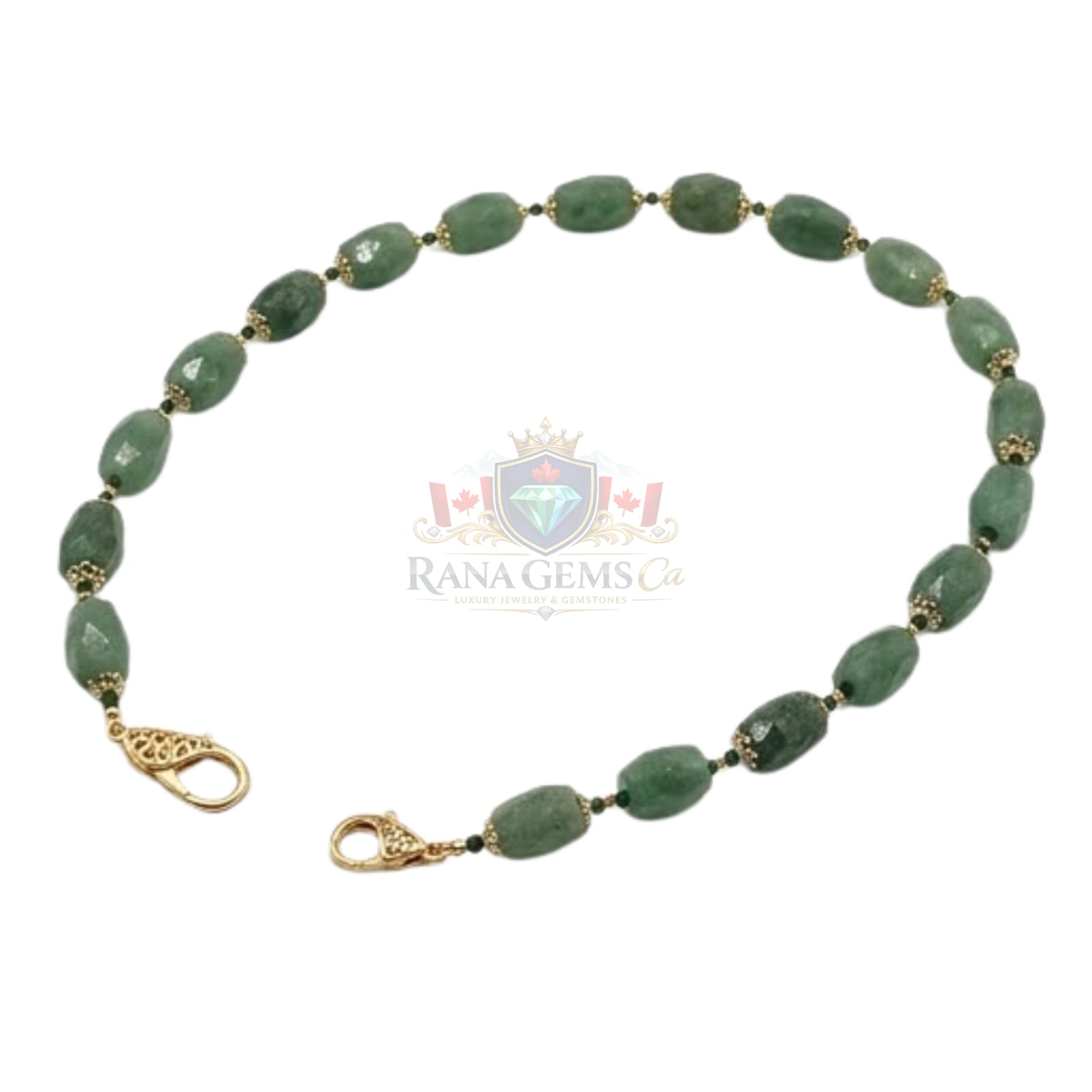 Barrel Green Aventurine Necklace