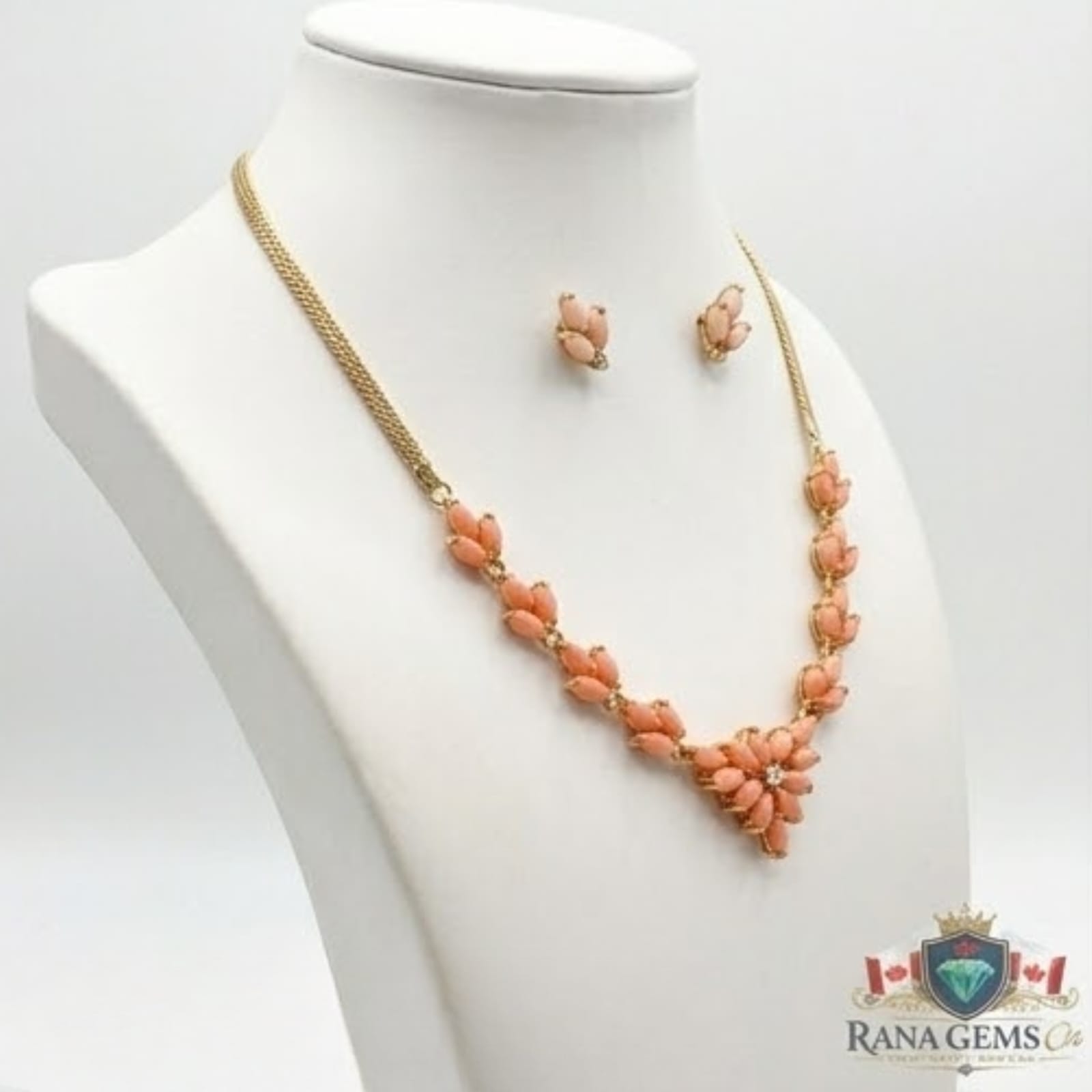 Pink Coral Stone Set