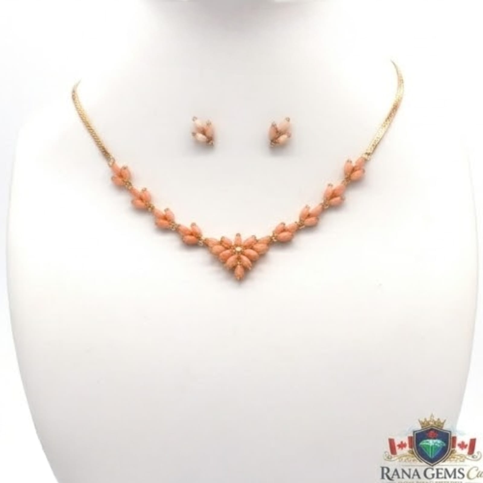Pink Coral Stone Set
