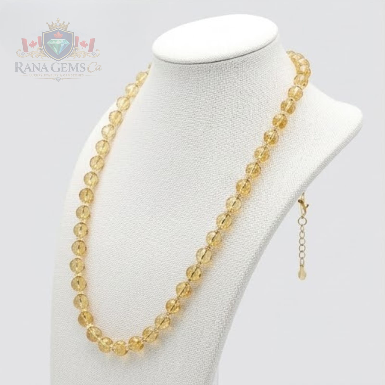 Faceted Citrine Necklace