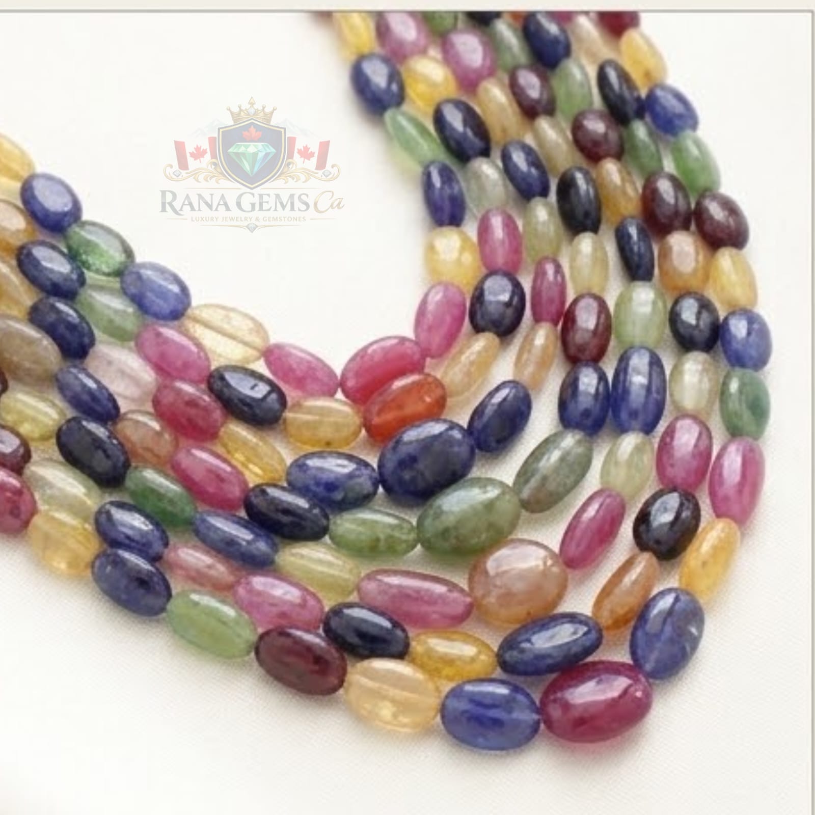 Seven Layer Graduated Sapphire Necklace