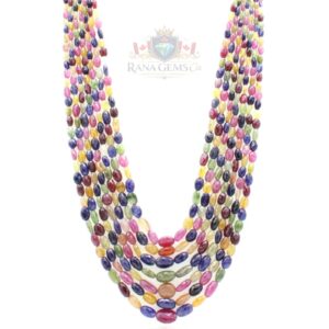 Seven Layer Graduated Sapphire Necklace