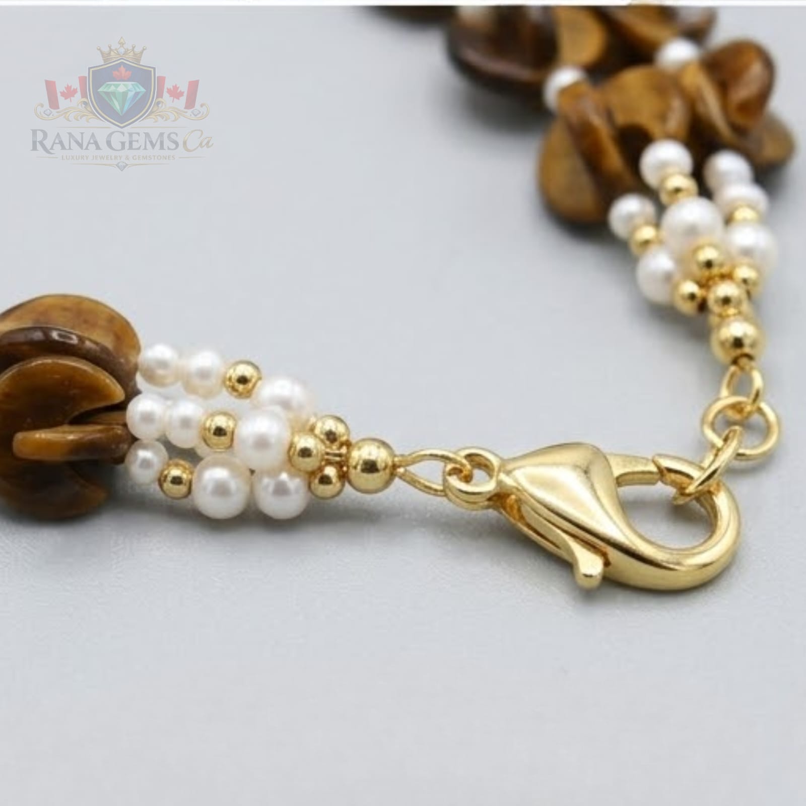 Half Moon Tiger Eye Necklace