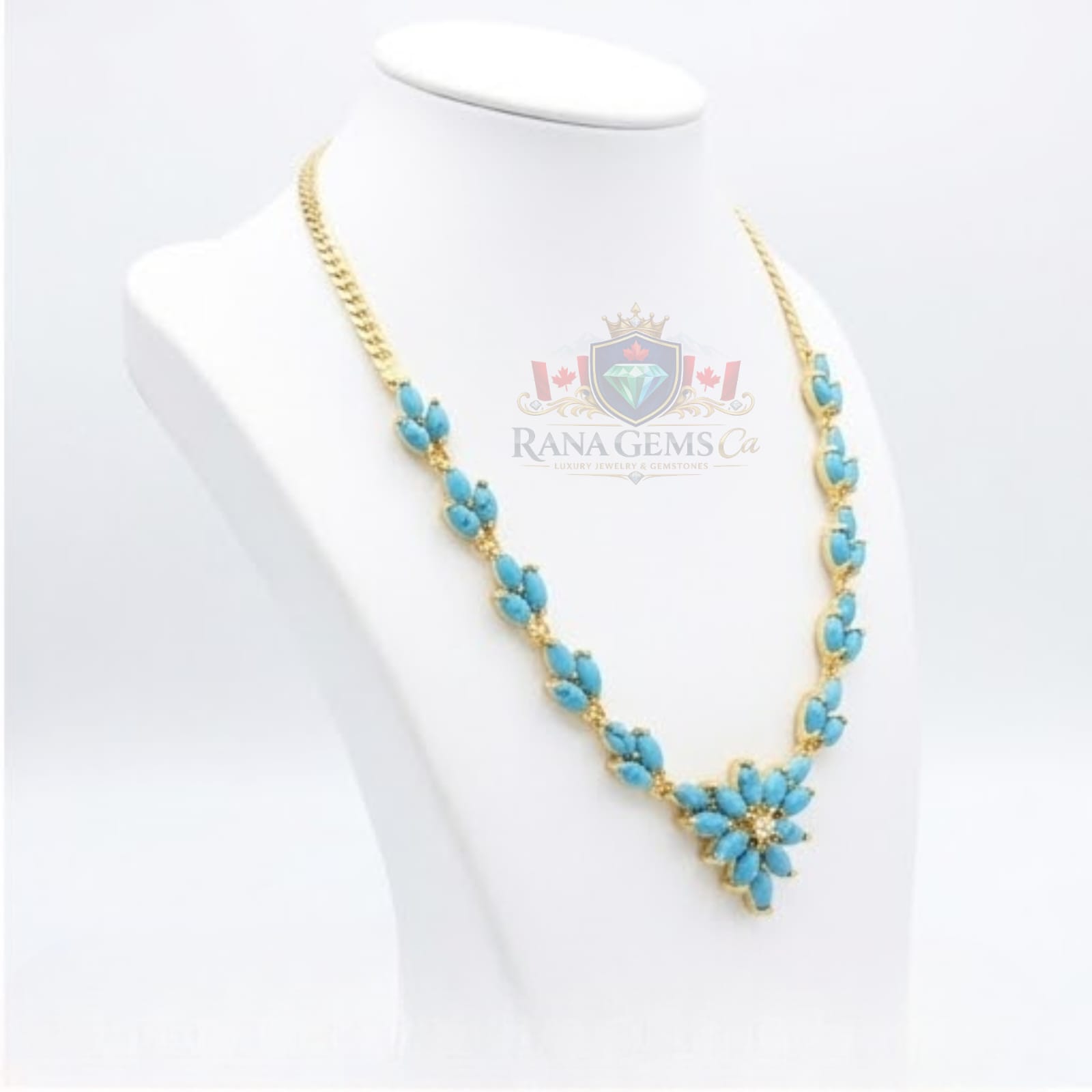 Turquoise & Gold Three Piece Set