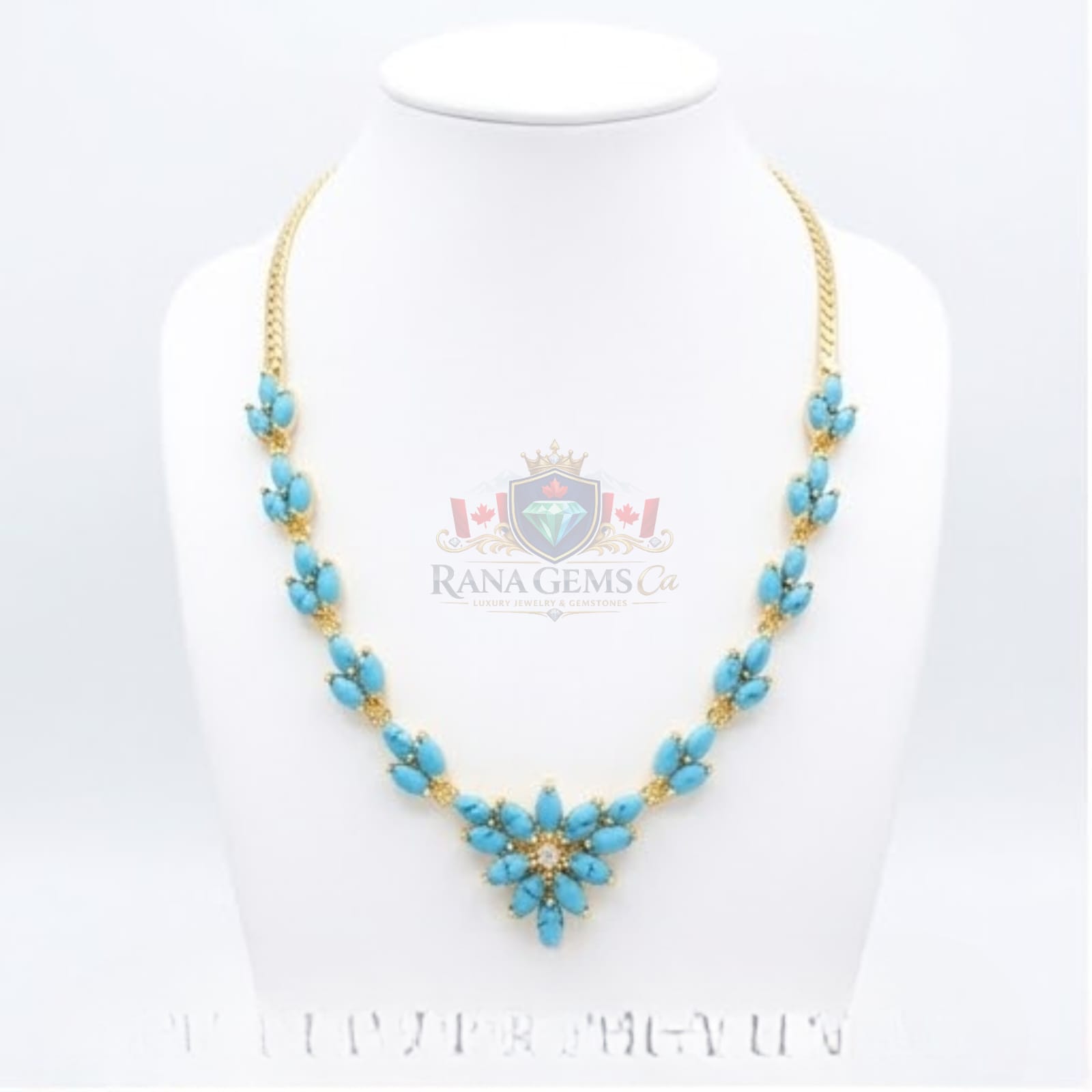 Turquoise & Gold Three Piece Set