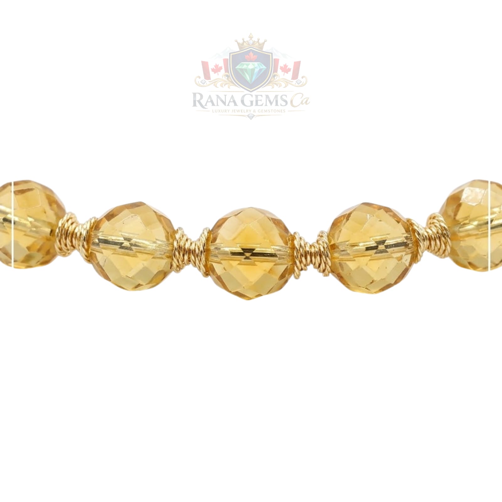 Faceted Citrine Necklace