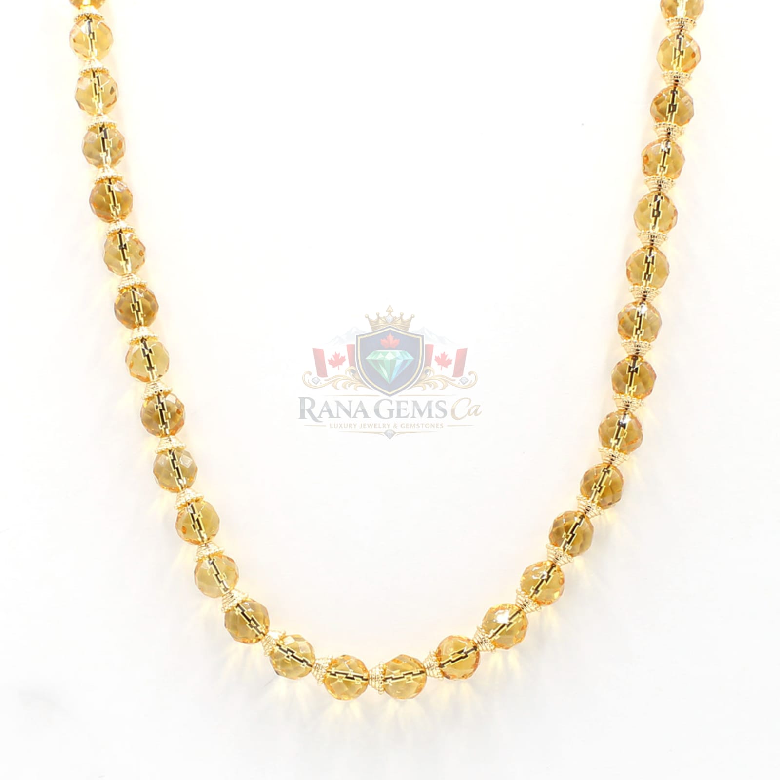 Faceted Citrine Necklace