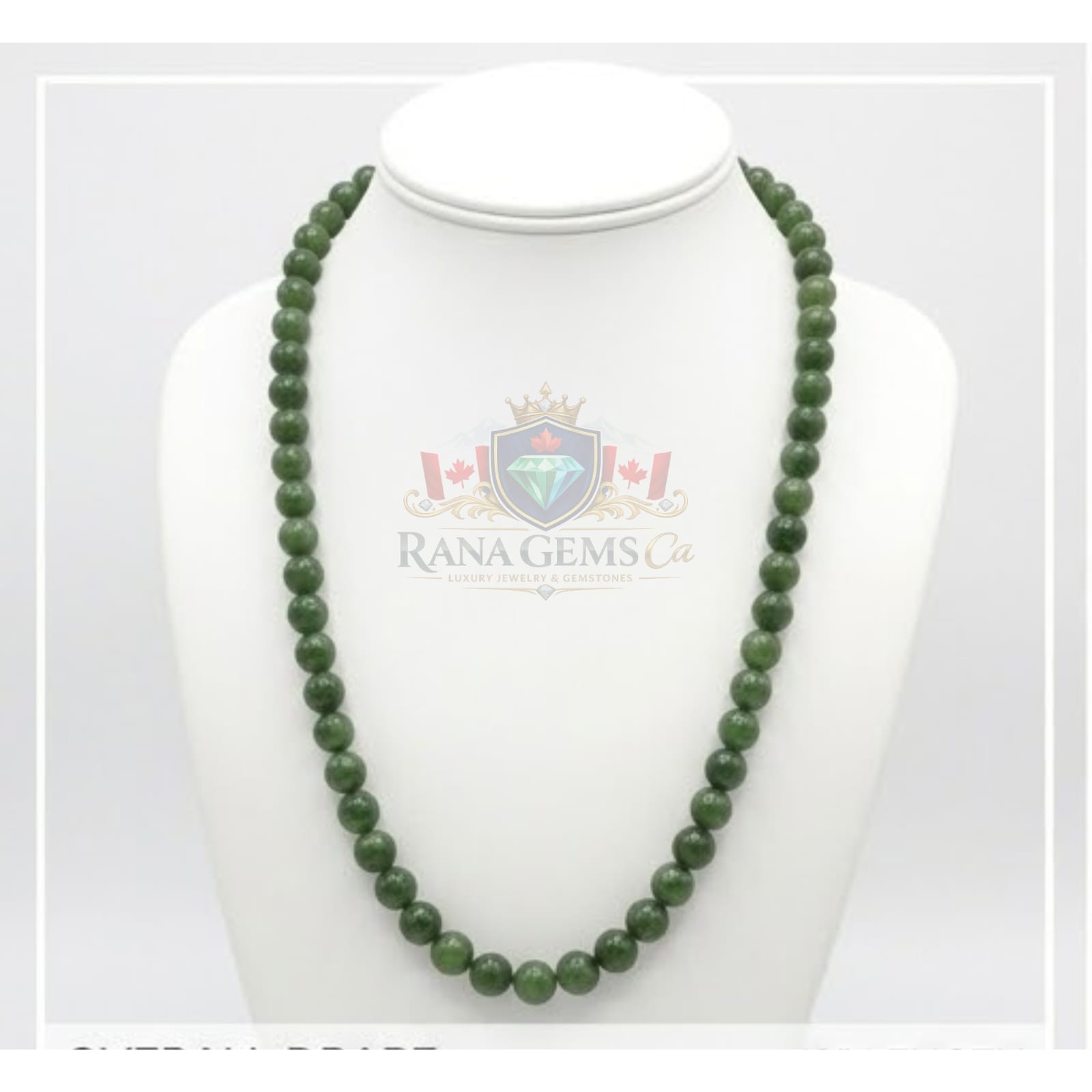 Round Jade Beads, 3 mm