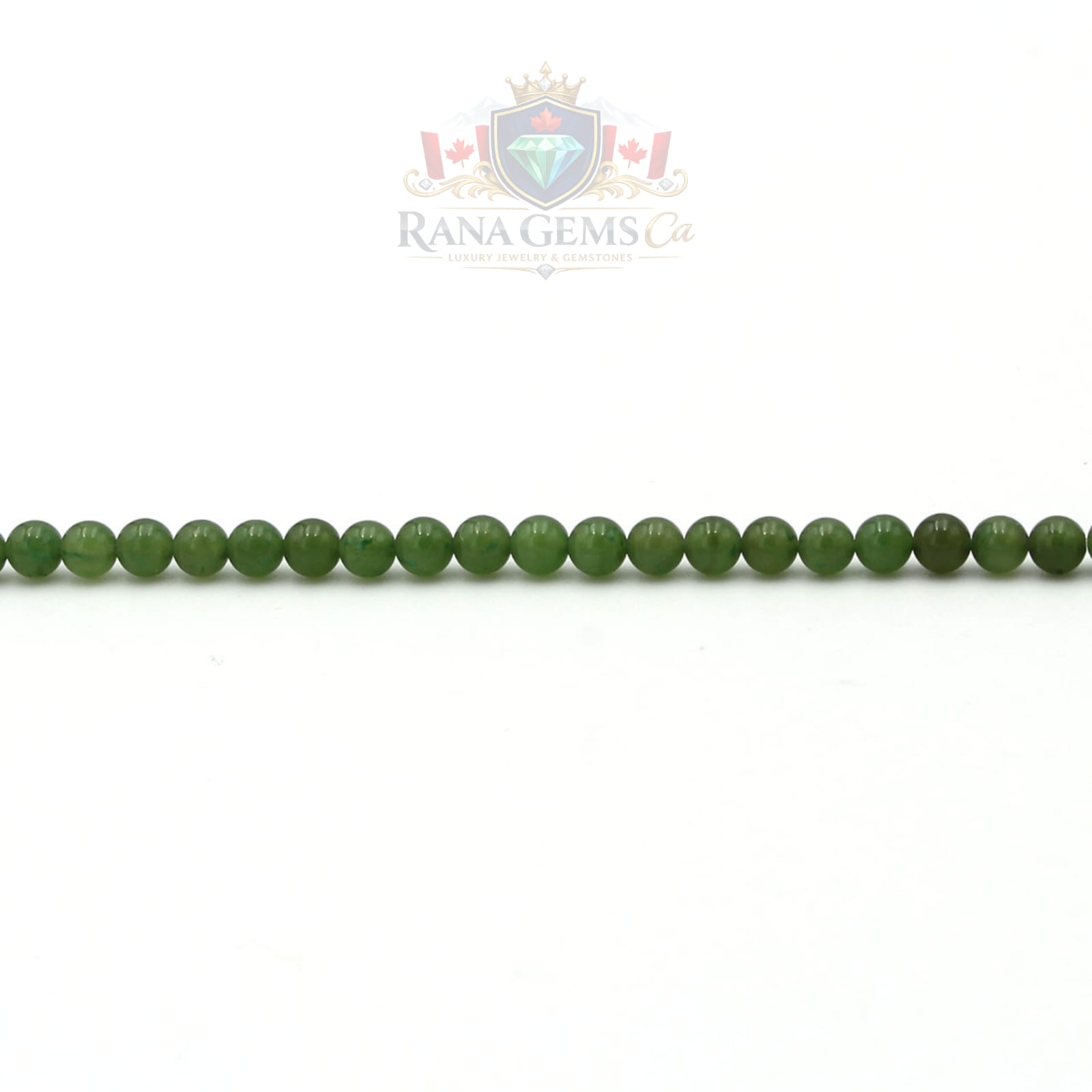 Round Jade Beads, 3 mm