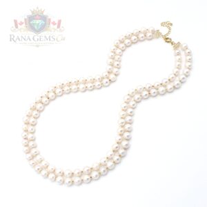 Two Layer Round Pearl Necklace