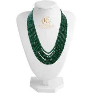 Colombian Emerald Beads 7-Layer Necklace