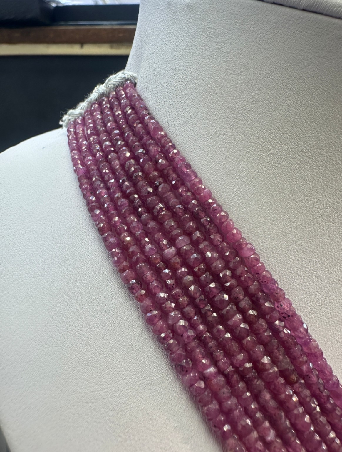 Pink Burmese Ruby Beads